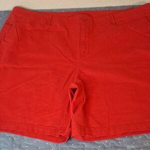 D&Co Red Women's Shorts size 24W